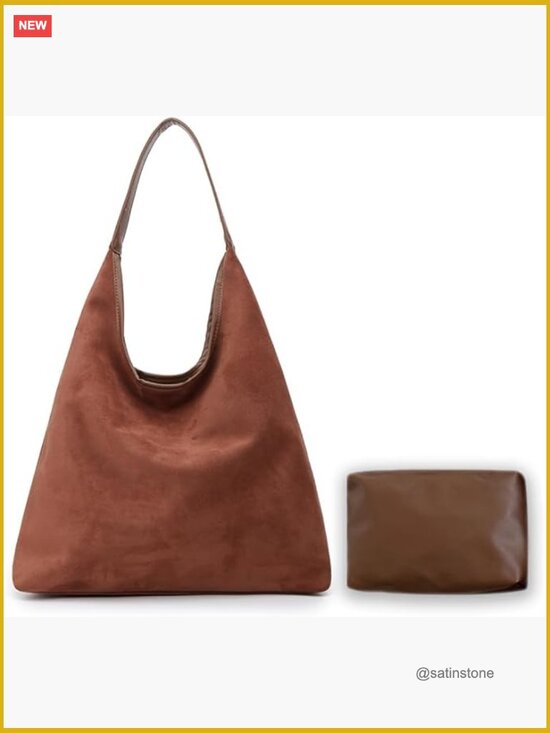 Handbags - Faux Suede Large Capacity Tote Bag for Women Everyday Purse